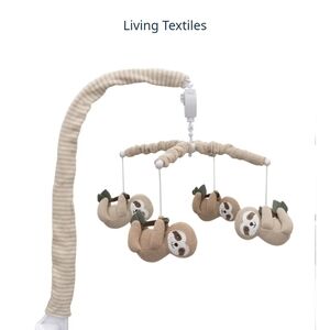 Living Textiles Sloth Baby Mobile new